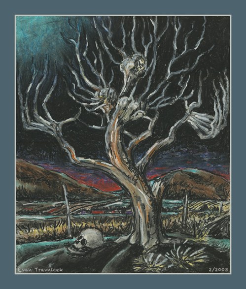 The Socratic Tree (preliminary pastel)